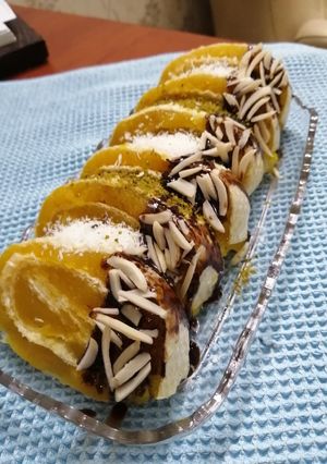 عکسی از دستور حلوای رولتی مجلسی