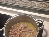 Carne con almendras
