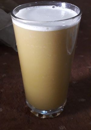 A picture of Pine apple peel juice.