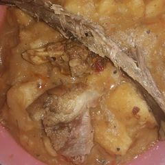 A picture of Yam porridge.