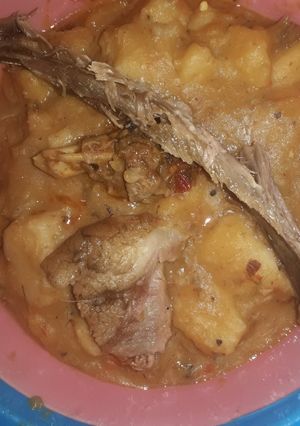 A picture of Yam porridge.