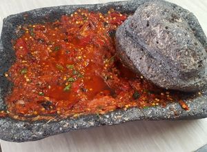 Una foto de Salsa Roja en Molcajete