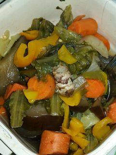 A picture of Anita's Cabbage Stew.