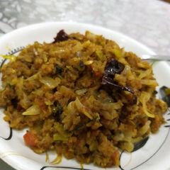 A picture of Mince onion whole masala.