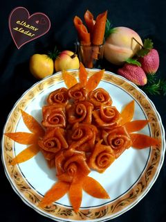 عکسی از دستور لواشک هلو الهام پز