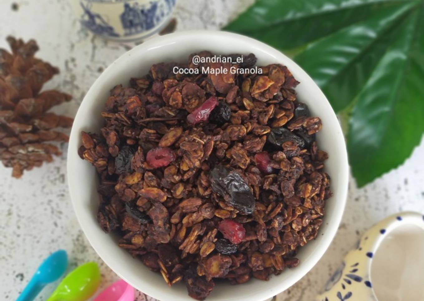 Cocoa Maple Granola (Chocolate Granola)