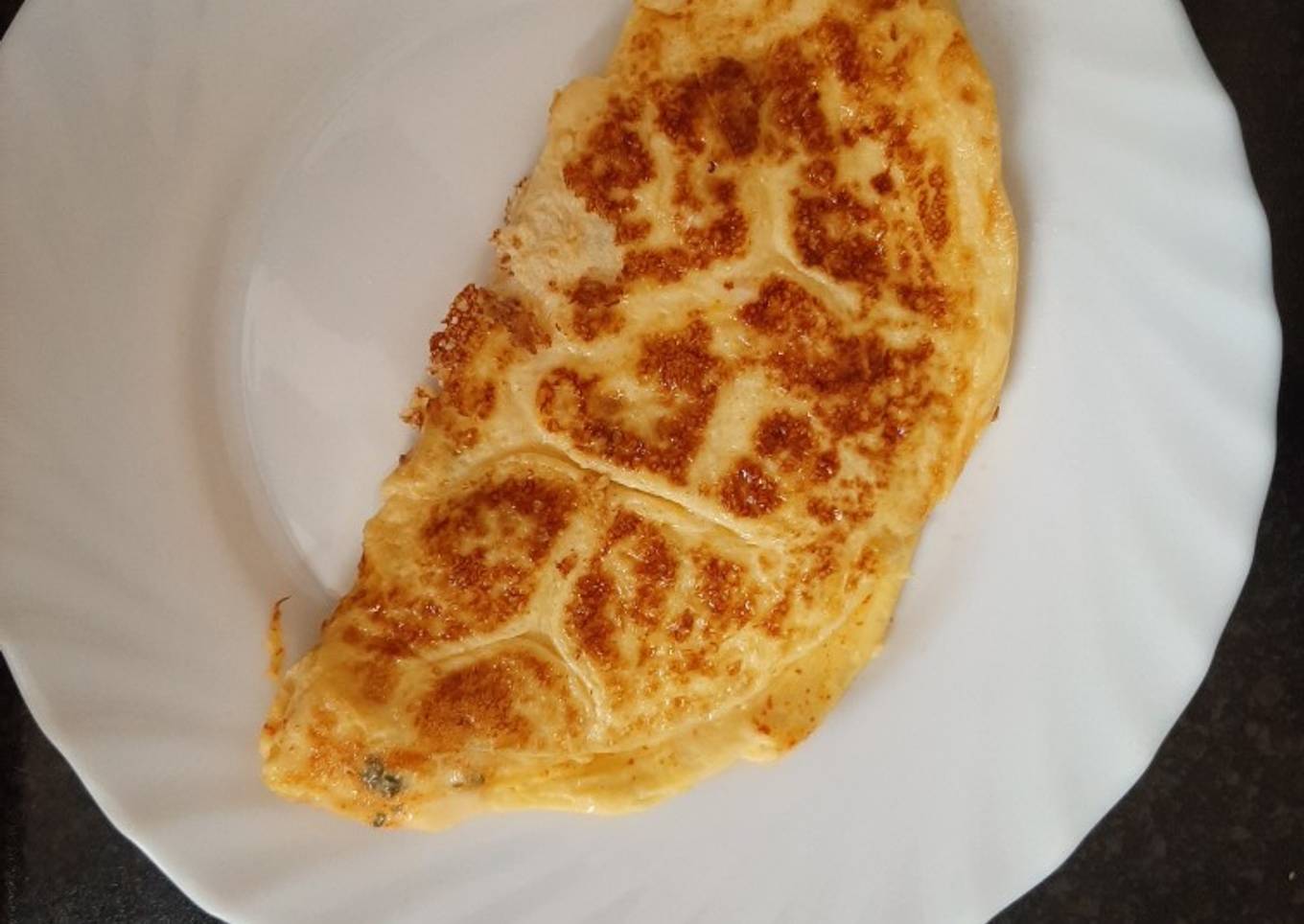 Chicken and cheese omelette