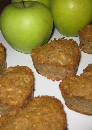 Almás-zabpelyhes muffin recept fotója
