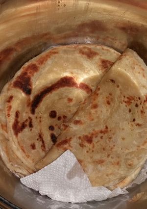 A picture of Soft layered Chapati.