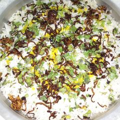 Chicken Biryani from Manisha's Kitchen A picture of Chicken Biryani from Manisha's Kitchen.