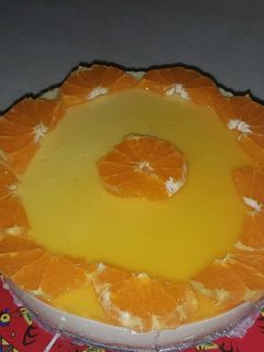 Una foto de Cheesecake de naranja