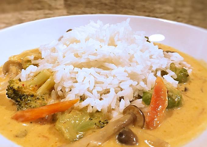 Spicy red curry 

This is perfect for my spice palate but adjust as you need