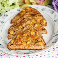 A picture of Easy Peasy Corn Cheese Toast.
