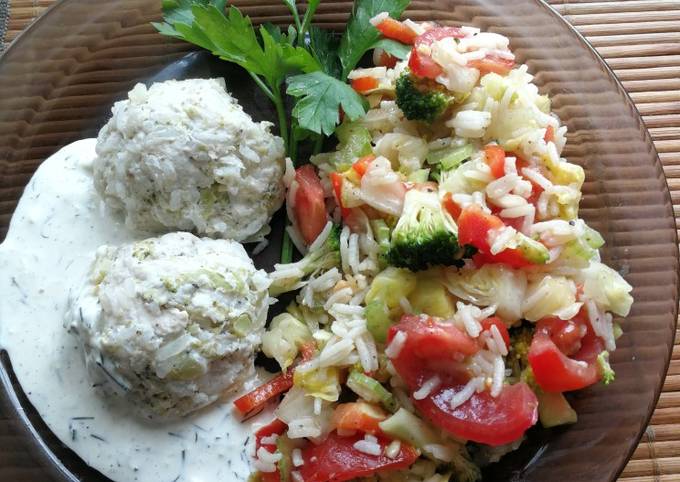 Куриные ёжики на пару😊