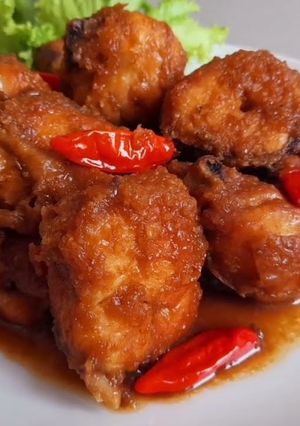 Foto resep Ayam goreng bumbu kecap