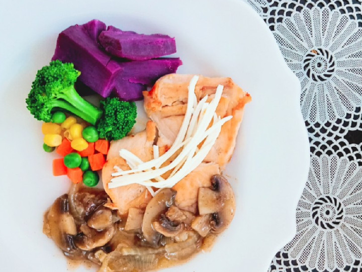 Resep Chicken mushroom steak with sweet potato Istimewa