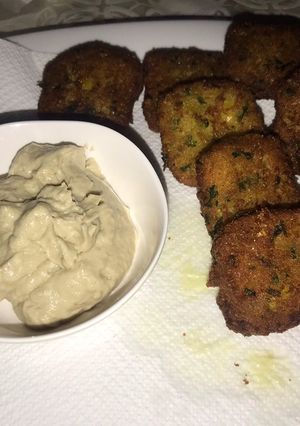 Una foto de Falafel de garbanzos