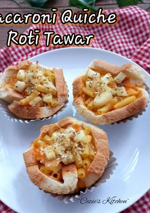 Foto resep Macaroni Quiche Roti Tawar