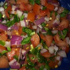 A picture of Pico de Gallo (spicy).