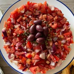 Dakos salad | Cretan salad A picture of Dakos salad | Cretan salad.