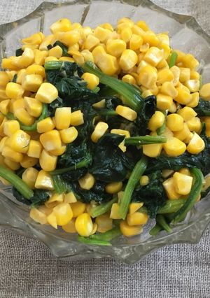 Foto principal de Sofrito de Espinaca y Maíz