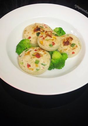 Hình của món Chả gà rau củ áp chảo - lowcarb food.