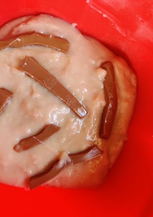 A picture of Dairy milk pudding.