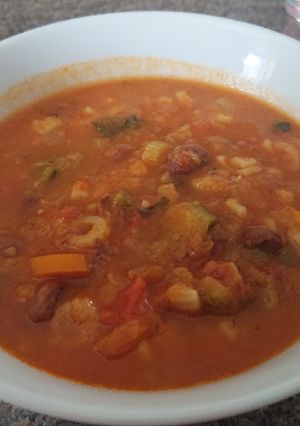 A picture of Loaded Vegetable Soup.