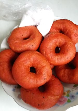 Foto resep Donat buah naga