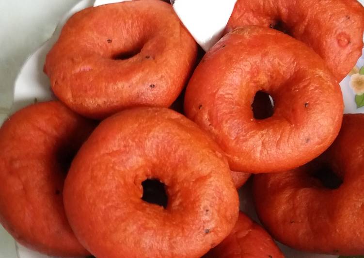 Resep Donat buah naga Anti Gagal