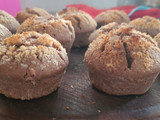 Muffins de coco y chocolate