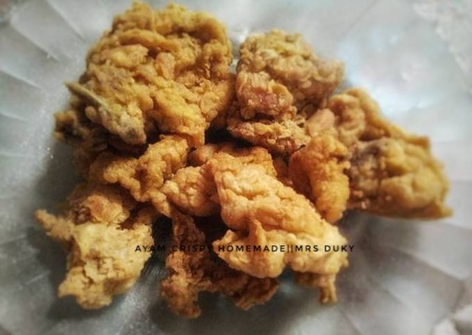 Ayam goreng crispy (tepung homemade)