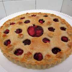 Una foto de Pie de mora y manzana