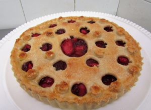 Una foto de Pie de mora y manzana