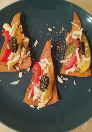 A picture of Whole Wheat Fenugreek Nachos Chat 😋.