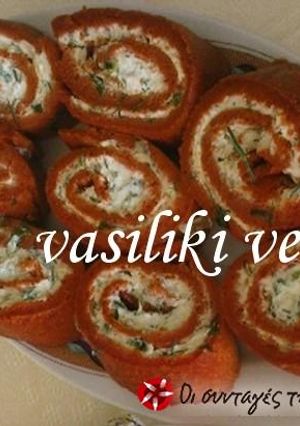 Φωτογραφία της συνταγής Αλμυρά ρολάκια ντομάτας με τυρί κρέμα