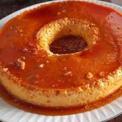 Una foto de Flan casero