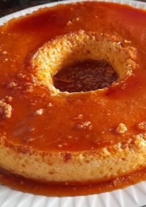 Una foto de Flan casero