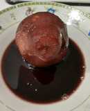 Peras al vino con especias