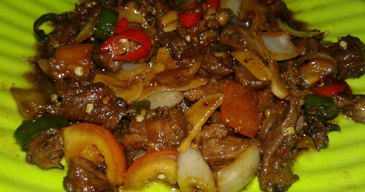 Resep Daging lada hitam oleh Sinta Ayu B.P - Cookpad