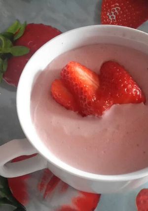Foto principal de Natillas de fresa Thermomix