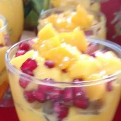 A picture of Mango And Fruit Custard.
