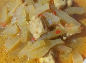 Foto resep Oseng Lodeh Labu Tempe Pedas