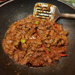 A picture of Spicy Chicken Heart / Sambal Jantung Ayam.