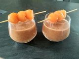 Soupe de melon glacée