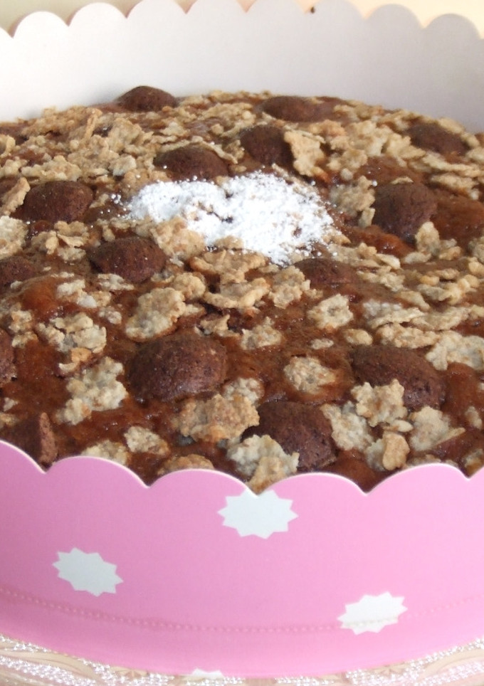 Una foto de Muffin gigante de chocolate con cereales