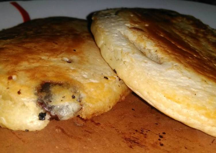 Steps to Prepare Super Quick Homemade Pancakes with Chocolate Chips