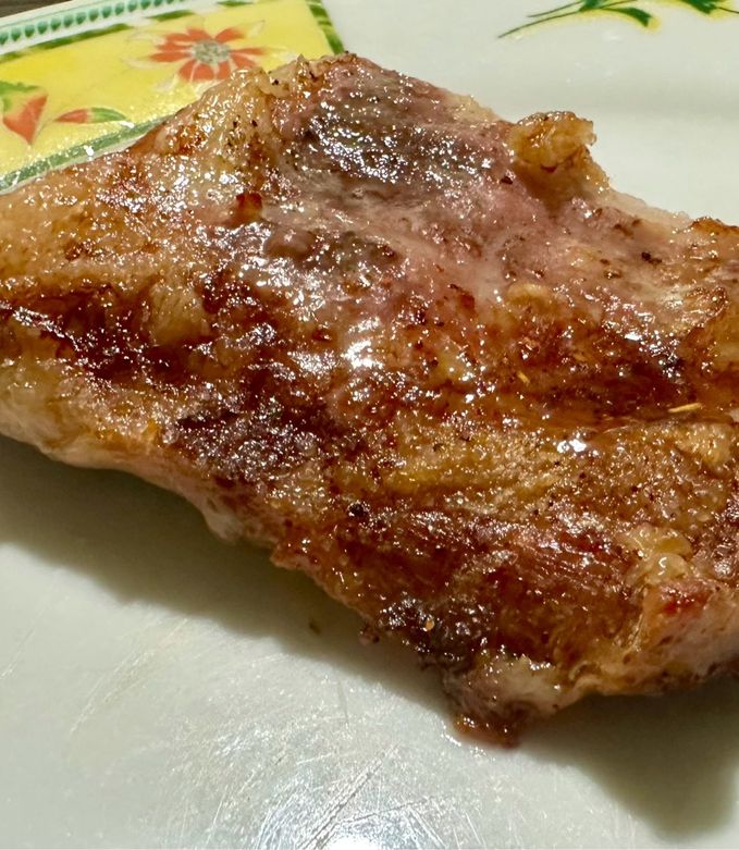 Una foto de Churrasco de cerdo a la mostaza