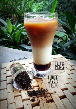 Foto resep Three Layer Tea (Teh C Peng)
