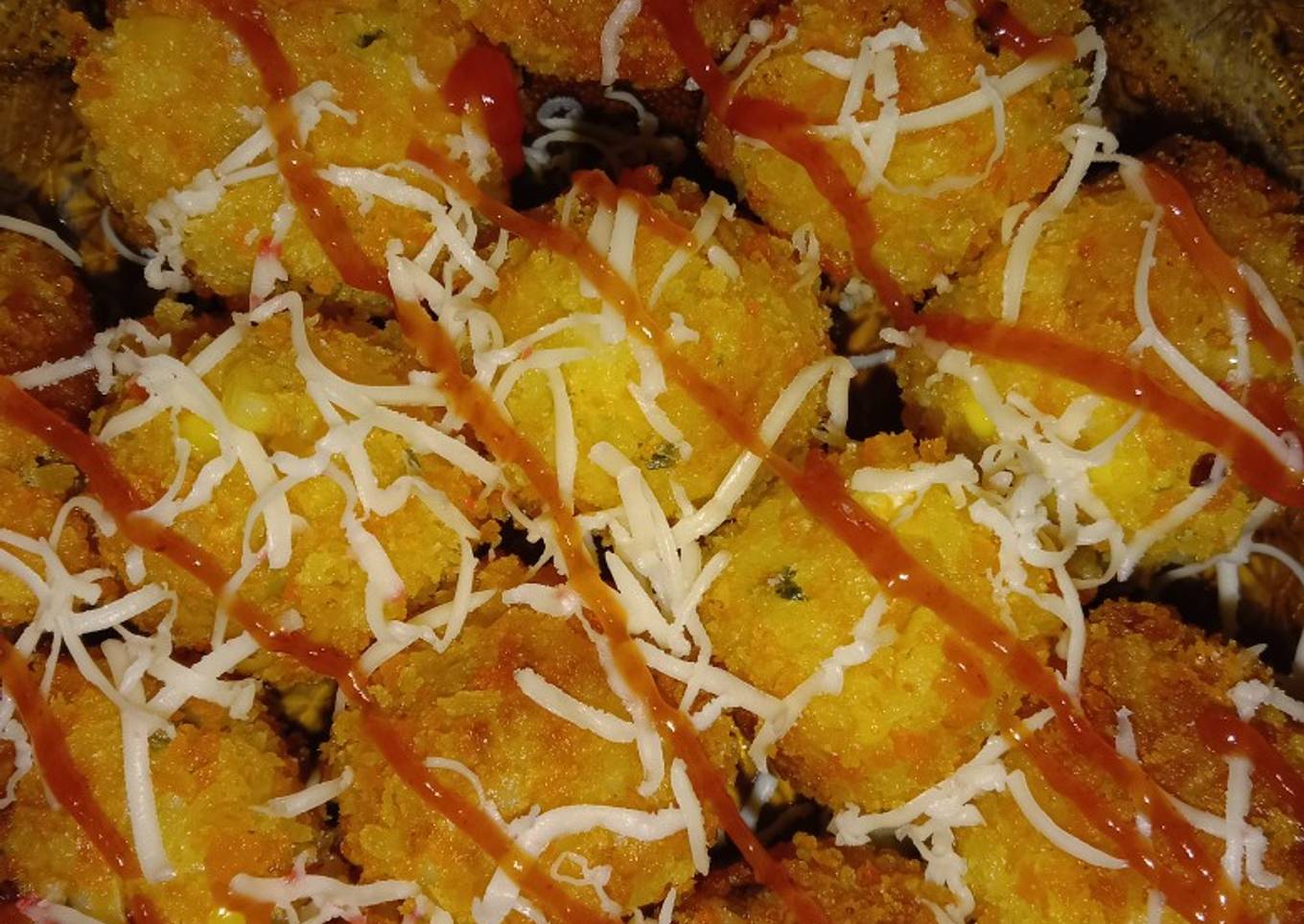 Resep BOLA-BOLA NASI SAYUR Anti Gagal